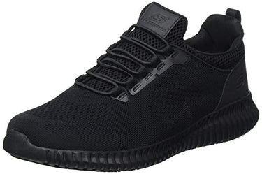 Skechers Men's Cessnock Sneaker, Black Textile (Water and Stain Repellent), EU on sale
